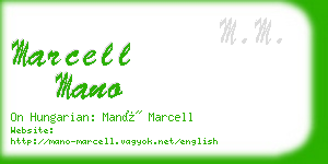 marcell mano business card